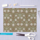 Frühlingsgartenblumen auf Salbei Seidenpapier (Handwerk)