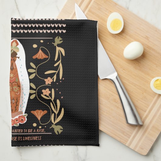 Frühlingsgartenkunst Geschirrtuch (Viertel Falte)