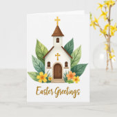 Frühlingsgebäudekarte Karte (Gelbe Blume)