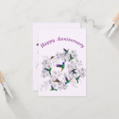 FrühlingsGeburtstagskarte Karte (Vorderseite/Rückseite Beispiel)