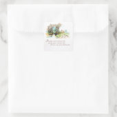 Frühlingsgedicht Quadratischer Aufkleber (Tasche)