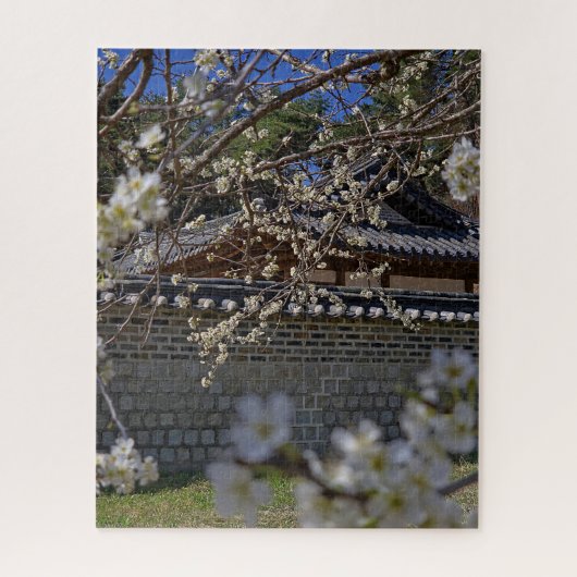 Frühlingsgeflüster über Hanok Puzzle (Vertikal)