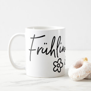 Frühlingsgefühle, deutsches Wort, Frühlingsgefühl Kaffeetasse