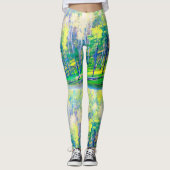 Frühlingsgelb Leggings (Vorderseite)