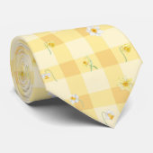 Frühlingsgelbe Blumenkrawatte Krawatte (Gerollt)