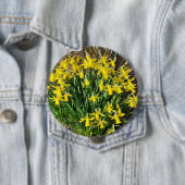 Frühlingsgelbe Daffodien Abzeichen Button (Beispiel)