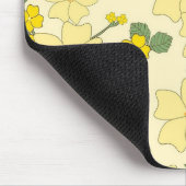 Frühlingsgelbes Blumenmuster Mousepad (Ecke)