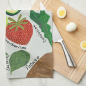 Frühlingsgemüseführer  geschirrtuch (Viertel Falte)