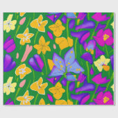 Frühlingsgerüste Geschenkpapier (Flach)