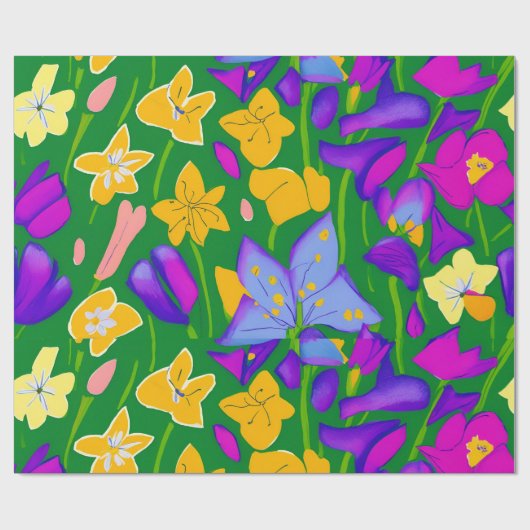 Frühlingsgerüste Geschenkpapier (Flach)