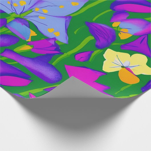 Frühlingsgerüste Geschenkpapier (Ecke)