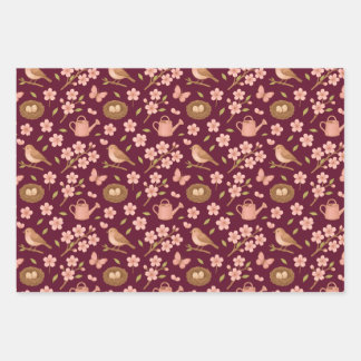 Frühlingsgeschenkpapier Geschenkpapier Set