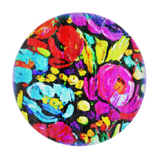 "Frühlingsgeschichte" Niedliche Blume. Jetzt kaufe Schneidebrett (Vorderseite)