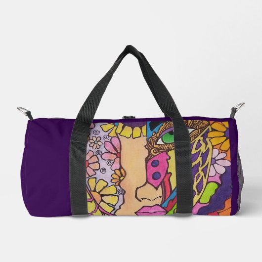 Frühlingsgesicht duffle bag (Vorderseite)