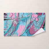 Frühlingsgewässer Abstrakt drucken Badhandtuch Set (Handtuch)