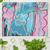 Frühlingsgewässer Abstrakt drucken Geschirrtuch (Gefaltet)