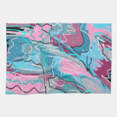 Frühlingsgewässer Abstrakt drucken Geschirrtuch (Horizontal)