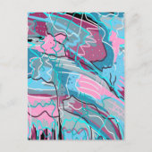 Frühlingsgewässer Abstrakte Kunst Postkarte (Vorderseite)