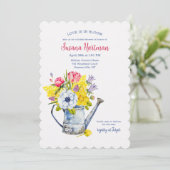 Frühlingsgießkanne Einladung (Stehend Vorderseite)
