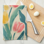 Frühlingsglanz der Tulpen Geschirrtuch (Viertel Falte)