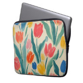 Frühlingsglanz der Tulpen Laptopschutzhülle (Vorderseite Links)