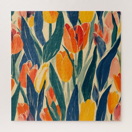 Frühlingsglanz der Tulpen Puzzle (Vertikal)
