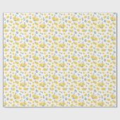 Frühlingsglanz: Gelbe Mohnblume Geschenkpapier (Flach)