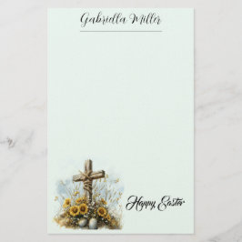 Frühlingsglaube und florale Ostergrüße Briefpapier