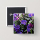 Frühlingsglorie in Blau Button (Vorne & Hinten)