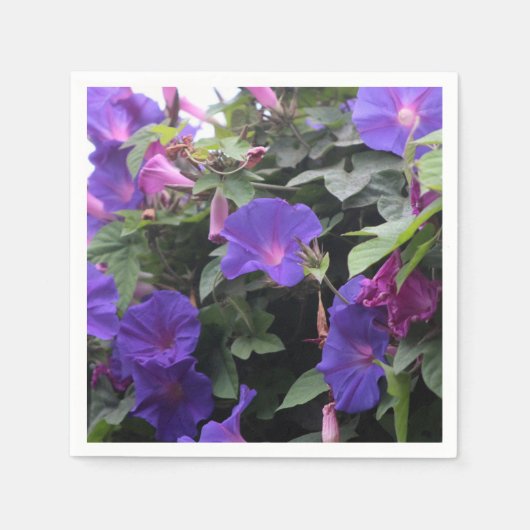 Frühlingsglorie in Blau Serviette (Vorderseite)