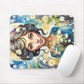 Frühlingsgöttin Mousepad (Mit Mouse)