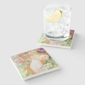 Frühlingsgöttin Steinuntersetzer (Seitenansicht)