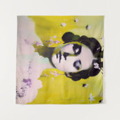 Frühlingsgöttin Yellows und Pinks Wandteppich (Vorderseite (Horizontal))