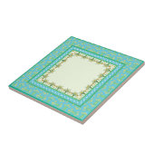 Frühlingsgrenz und Polka Dots Keramik Tile Fliese (Seite)