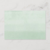 Frühlingsgrün goldfarbene Blumenbücher für Baby Begleitkarte (Rückseite)