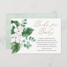 Frühlingsgrün goldfarbene Blumenbücher für Baby