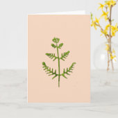 Frühlingsgrün karte (Gelbe Blume)