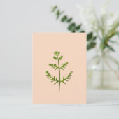 Frühlingsgrün postkarte (Stehend Vorderseite)