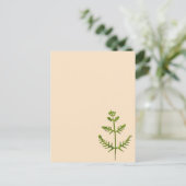 Frühlingsgrün postkarte (Stehend Vorderseite)