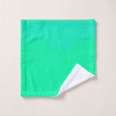 Frühlingsgrün-Verlauf Badhandtuch Set (Waschlappen)
