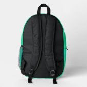 Frühlingsgrün-Verlauf Bedruckter Rucksack (Rückseite)