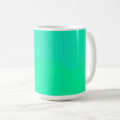Frühlingsgrün-Verlauf Kaffeetasse (VorderseiteRechts)