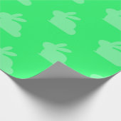 Frühlingsgrüne Osterbroschüre Geschenkpapier (Ecke)