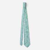 Frühlingsgrüne Teal Krawatte (Rückseite)