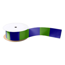 Frühlingsgrüne und blaue Streifen, elegant Satinband