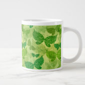 Frühlingsgrünes Muster Jumbo-Tasse (Rechts)
