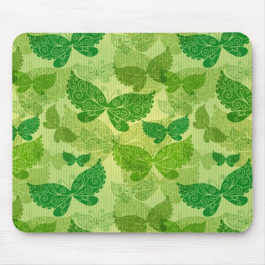 Frühlingsgrünes Muster Mousepad (Vorne)