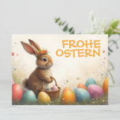 Frühlingsgrüß vom Osterhasen (Stehend Vorderseite)