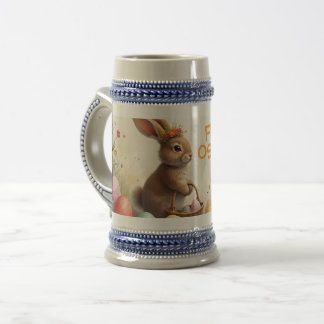 Frühlingsgrüß vom Osterhasen Bierglas