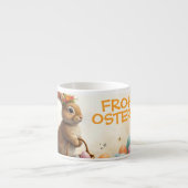 Frühlingsgrüß vom Osterhasen Espressotasse (Vorderseite)